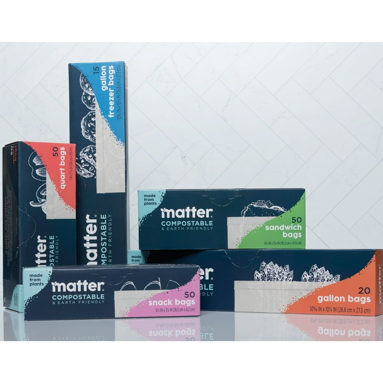 Matter Compostable Quart Bags - 50 Count – Shop Matter Products