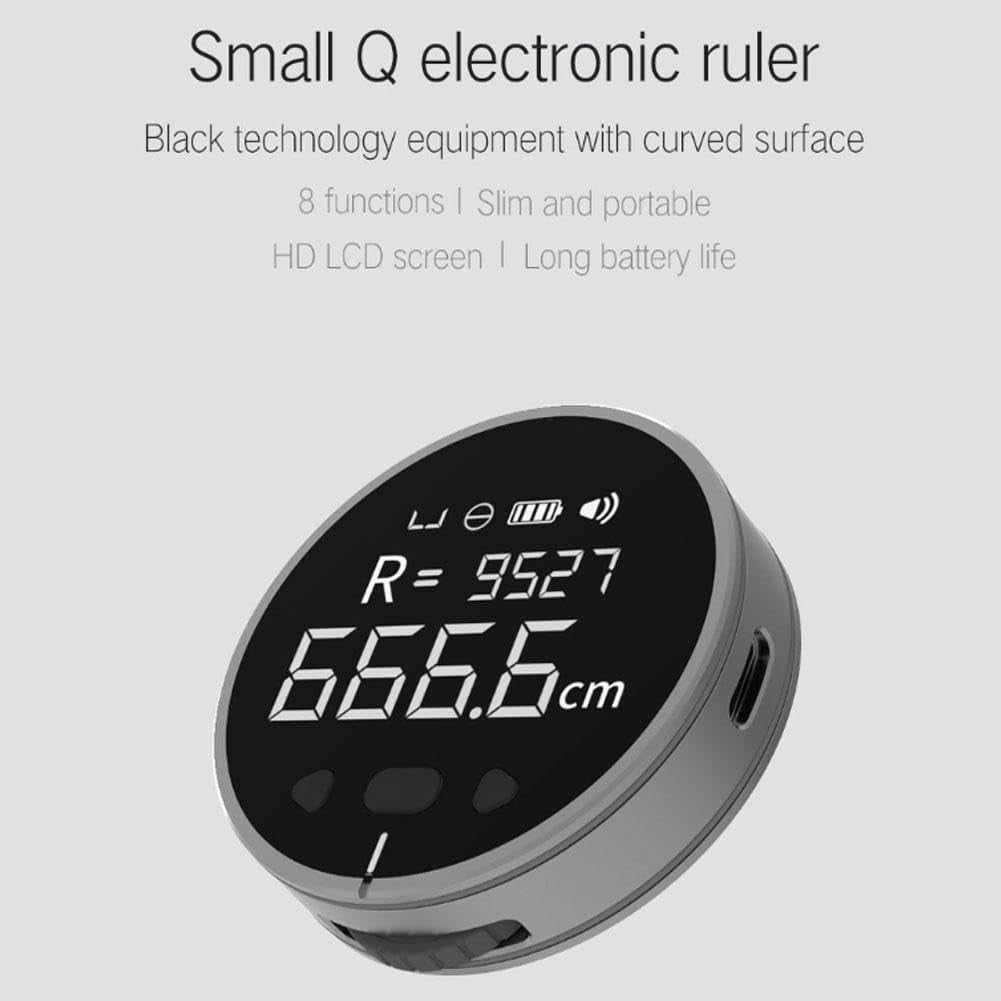 Electronic Digital Tape Measure with LCD Display Digital Ruler Rechargeable Small Smart Rolling Measuring Tool for Flat Curved Diameter Odd Shape