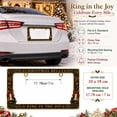 thumbnail image 3 of Christmas License Plate Frame, Festive Vehicle Plate Border for Standard Us Mounting Holes, Seasonal Car Exterior Decoration, Holiday Auto Accessory Accent, Seasonal Home Accent, D, 3 of 6