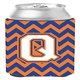 thumbnail image 1 of ""Caroline'S Treasures Cj1060-Qcc Letra Q Chevron Azul Y Naranja #3 Abrazadera Para Lata O Botella Multicolor"", 1 of 1