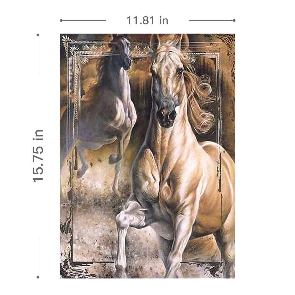 5D DIY Full Drill Diamond Painting Embroidery Cross Stitch Kits Art Horse Decors