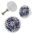 thumbnail image 2 of 4 Pcs White Flower Knobs for Kitchen Cabinet Cupboard Dresser Bookcase Drawer Pulls Handles Round Home Decor, 2 of 5