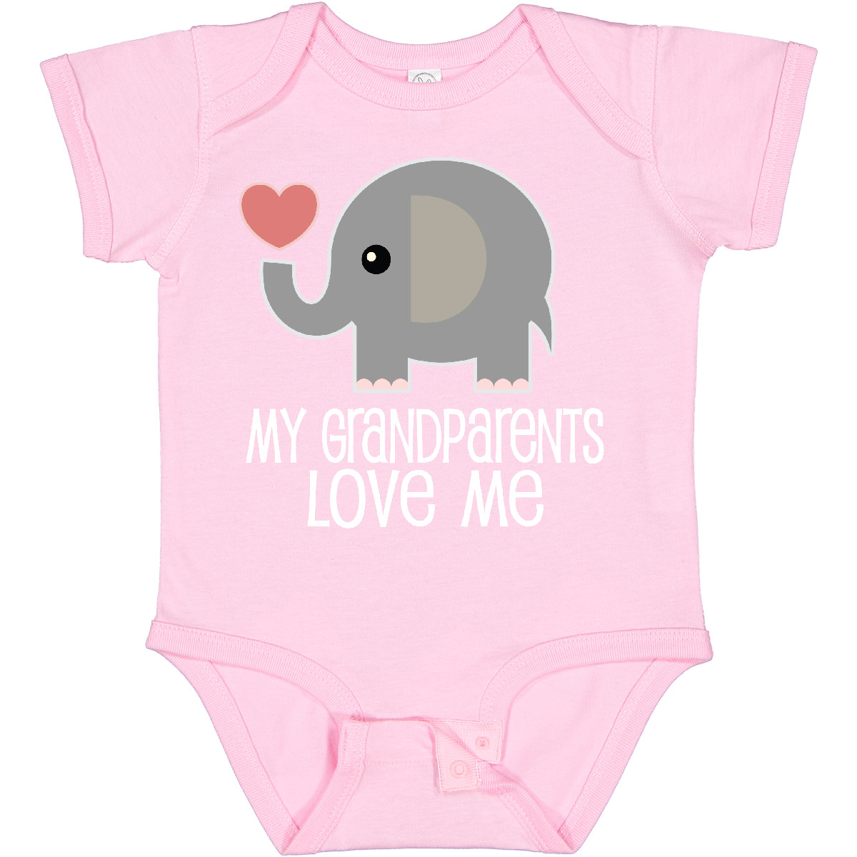 Inktastic My Grandparents Love Me Baby Clothes Boys or Girls Baby Bodysuit