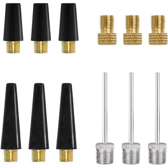 12 Pcs Ball Needles for Air Pump, Needle Inflator Kit Needle Nozzle Adapter, Air Pump Nozzle Adapter Kit for Sport Balls, Swim Ring, Bike