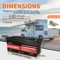 thumbnail image 4 of Batería Dumfume 24V 100Ah LiFePO4 2560W con BMS para RV y energía solar, 4 of 7