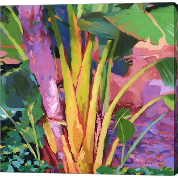 Palm Impressions 3 by Rick Novak, Canvas Wall Art, 12W x 12H
