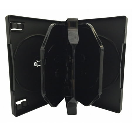 CheckOutStore 10 Black 8 Disc DVD Cases /w Patented M-Lock