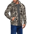 thumbnail image 2 of Honeii Leopard And Zebra1 Print Hoodies for Men, Pullover & Full Zip, Breathable Zip up Hoodie, Sweatshirt-Medium, 2 of 5