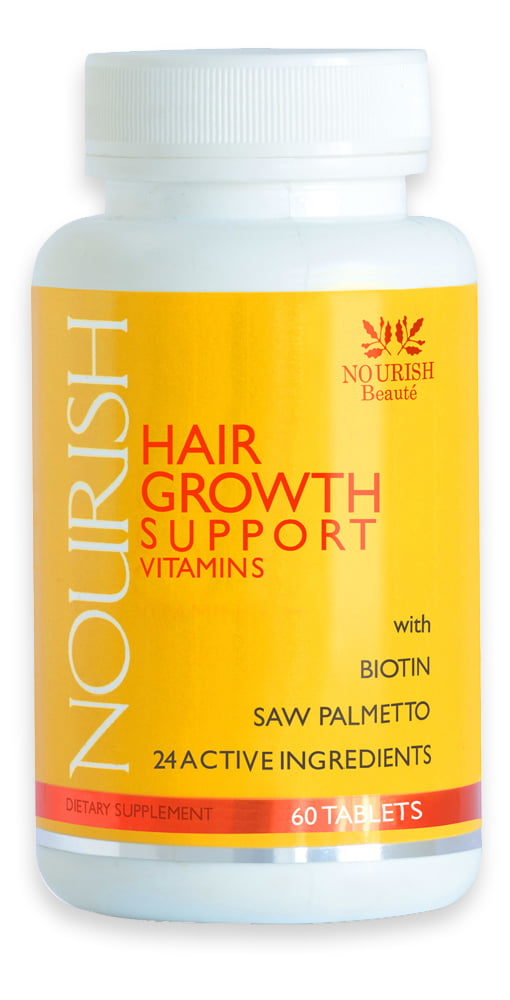 Nourish Beaute Hair Growth Vitamins - Nutraceutical Grade Hair Loss  Supplement with Biotin and Powerful DHT Blockers - Fast Hair Regrowth  Treatment for Men and Women - 100% Guaranteed, 3 Count 