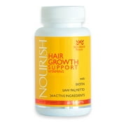 Nourish Beaute Hair Growth Vitamins - Nutraceutical Grade Hair Loss Supplement with Biotin and Powerful DHT Blockers - Fast Hair Regrowth Treatment for Men and Women - 100% Guaranteed, 3 Count