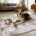 thumbnail image 4 of ARJINCUTE Distressed Abstract Beige Orange Front Door Entrance Doormat 2'x3', Low Pile Non-Slips High Traffic, 4 of 7