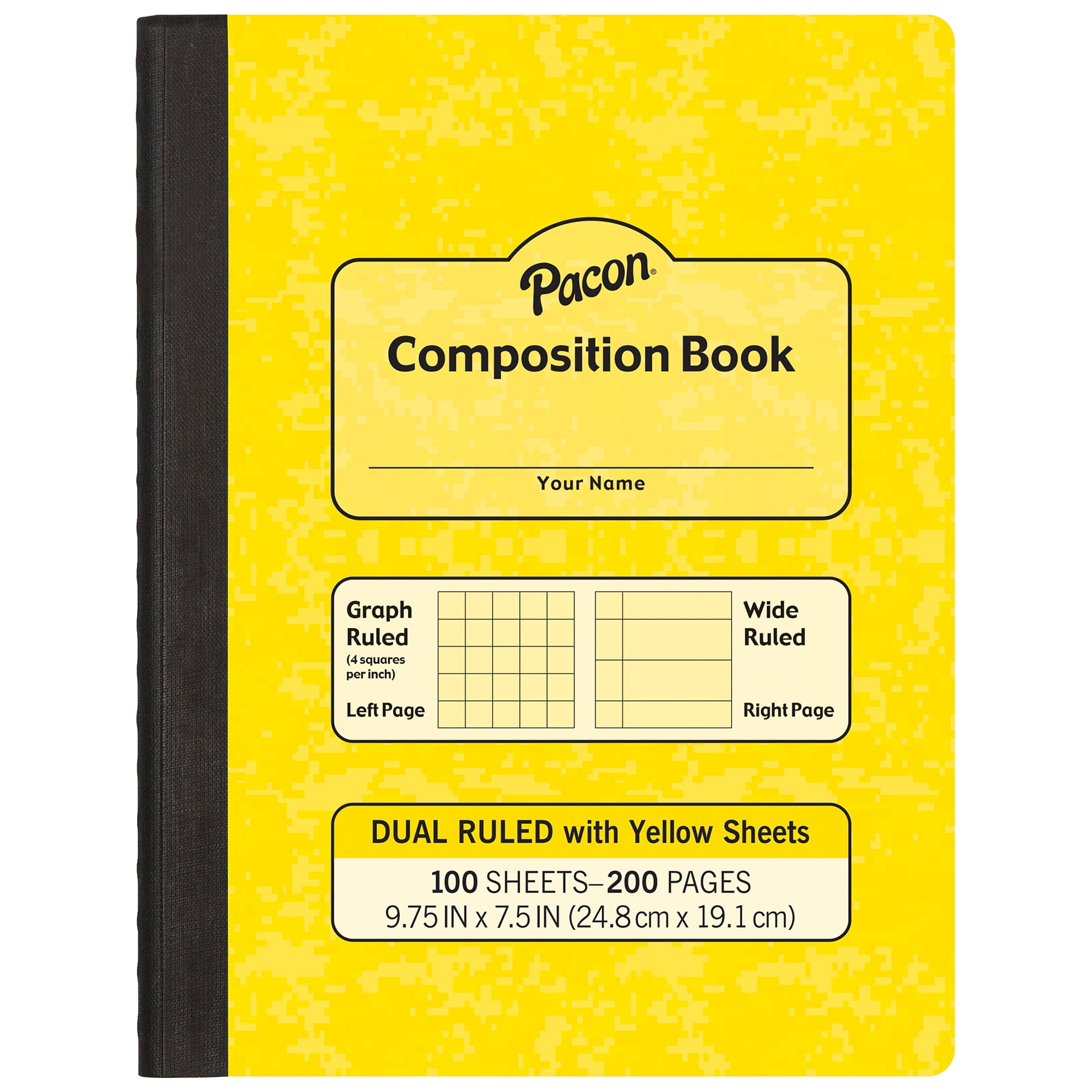 Amazon.com : Ykimok 2-Pack Wide Ruled Notebook, Soft Yellow