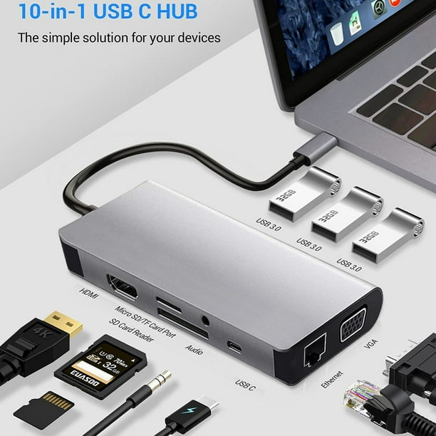 ® USB C Type-C Male vers RJ45 Gigabit Ethernet LAN Network Adaptateur pour  Nexus 6P, Nexus 5X, Windows/Mac