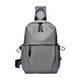 thumbnail image 2 of Riñonera impermeable para hombre | Elegante mochila bandolera pequeña | Bolsa de viaje ligera de poliéster | Correa ajustable izquierda-derecha | Mochila informal para exteriores para hombre, 2 of 8