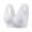 White, variant on Women's Front Snap Button Bra Plus Size Cotton Wireless Senior Underwear, Soft Thin Breathable Large Cup Daily Vest for Elderly