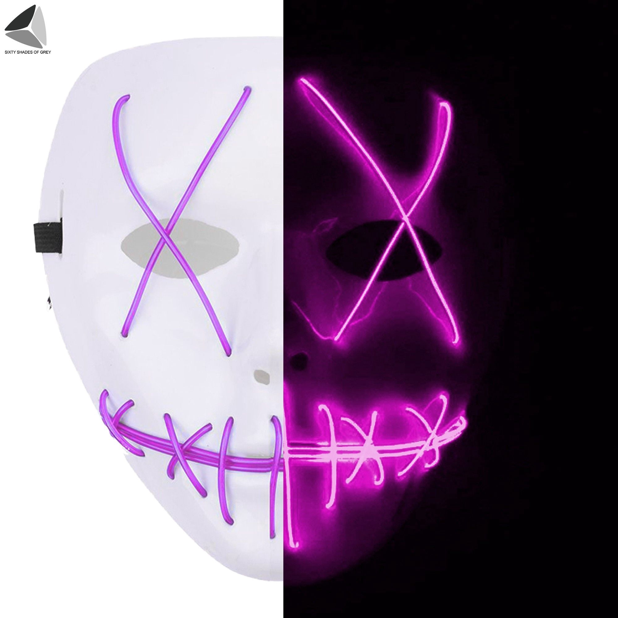 SIXTY SHADES OF GREY Multicolor Plastic Halloween Costume Mask