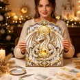 thumbnail image 7 of 3D Layered Dragon Diamond Kit 10x12in, Round Drill Canvas Wall Art, Christmas Decoration Indoor Wall Ornament Home Tabletop Decor, 7 of 7