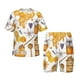 thumbnail image 1 of Fotbe Honey Bee Set Pijama Estampada de 2 Piezas para Niños – Ropa de Dormir de Manga Corta Cómoda para Niños y Niñas, Camiseta y Shorts de Algodón-Medium, 1 of 6