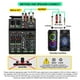 thumbnail image 5 of Mezclador de audio profesional, mezclador de sonido de 4 canales con micrófono inalámbrico dual, consola de placa de sonido MP3 Bluetooth 48 V Phantom Power interfaz USB mezcla de DJ para karaoke en c, 5 of 5