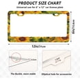 thumbnail image 2 of Beautiful Sunflowers License Plate Frame, Aluminum Car Tag Frames, 2 Pack Universal Car License Plate Covers with 2 Holes and Screws Decorative, 2 of 7