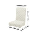 thumbnail image 2 of Dining Room Chair Covers, Super Fit Stretch Cat Scratch Protection Jacquard Fabric Removable Washable Dining Chair Slipcover Seat Cover for Home, Kitchen, Hotel, Banquet (Beige), 2 of 5