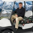 thumbnail image 3 of Yuyamidu Xmas Tree Flannel Golf Cart Seat Covers Reindeer Club Car Seat Cushion Covers for More 2 Person Seats Christmas Warm Golf Cart Seat Towel Blanket, 3 of 8