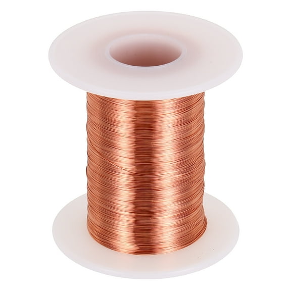 Uxcell 34 AWG Magnet Wire, 34 Gauge Enameled Copper Wire, 4 oz Magnetic Coil Wire for Transformer, Motor, Electric, 155C(311F)