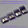 thumbnail image 4 of WWS-4 Pcs 4 Tailles Professionnelles Style A5 Tondeuse à Animaux Guide de Fixation Peignes de Limite de Coupe, 3mm, 6mm, 9mm, 12mm, 1/8 Pouces, 1/4 Pouces, 3/8 Pouces, 1/2 Pouces, Compatible avec Oster Classic 76 A5 Andis AG BG, 4 of 4