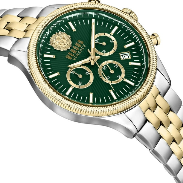 VERSUS VERSACE ゴールド 腕時計 Versus Versace Men's Chronograph Date Quartz Colonne Gold