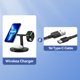 thumbnail image 3 of Baseus - Soporte de carga inalámbrica magnética 3 en 1 de 20 W para iPhone 16, 15, 14 Pro, Airpods, Apple Watch, soporte de estación de carga rápida para teléfono, 3 of 5