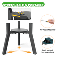 thumbnail image 4 of Adjustable Raised Dog Bowl Stand for Large Dogs, Single Raised Feeder Station (Bowl Not Included), 4 of 6