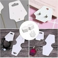 thumbnail image 5 of 600pcs Folding Blank Paper Jewelry Display Cards Used for Necklace and Bracelet White 106x44x0.35mm Hole: 2~3mm, 5 of 5