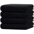 thumbnail image 1 of Juego de toallas de baño HOMEXCEL, 4 unidades, microfibra, 75 x 150 cm, color negro, 1 of 7