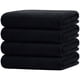 thumbnail image 1 of Juego de toallas de baño HOMEXCEL, 4 unidades, microfibra, 75 x 150 cm, color negro, 1 of 7