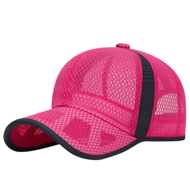 Up To $10 Baseball Caps Pink Unisex Classic Low Profile Mesh Baseball Cap Soft Unconstructed Adjustable Size Dad Hat