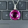 thumbnail image 2 of Pink Sapphire Pendent, Flawless Pink Sapphire Necklace, Pink Gemstone Pendent, Pink Sapphire Silver Pendent Best gift for her, 2 of 2