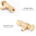 thumbnail image 2 of Yeacher R410A Refrigerant Charging Valve 1/4 Inches - 5/16 Inches Copper Control Valves Copper and Fluorine Safety Valve, 2 of 8