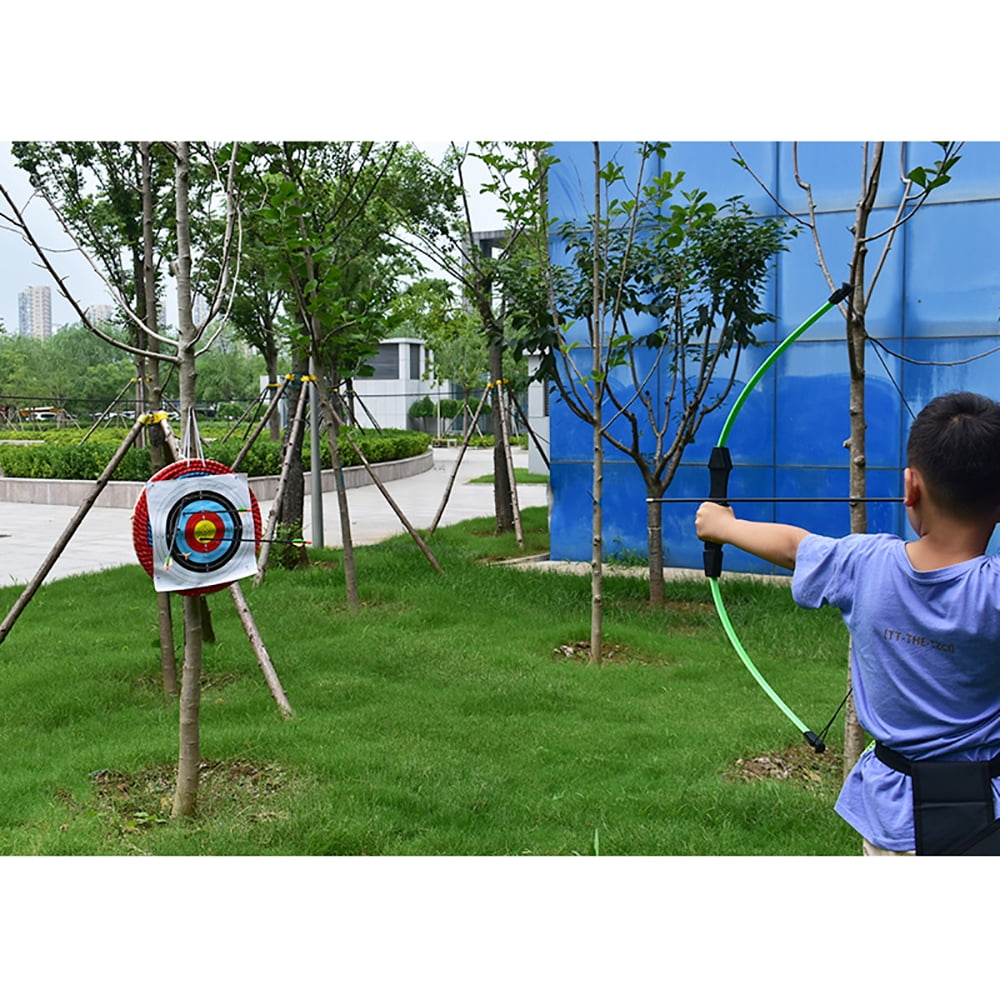 Runzkzy Youth's Direct Pull Training Bow and Arrow Outdoor Archery Competition Equipment Competitive Sports Bow and Arrow