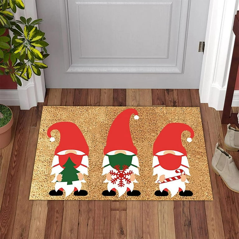 Christmas Doormat Winter Home Door Decorations, Non-slip Welcome Rugs For  Front Door, Funny Mat For Home Kitchen Floor Winter Decor - Temu