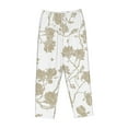thumbnail image 4 of Xecao Vintage Stylized White Color Women's Straight Lounge Pajama Pants: The Epitome of Relaxed Sleepwear, 4 of 9