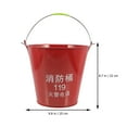 thumbnail image 2 of UPOUART Beach Pails Sand Buckets Red Iron Portable Sand Bucket 1Pack, 2 of 8