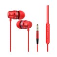thumbnail image 2 of 3.5mm Wired In-Ear Earphone Heavy Bass Stereo Volume Control Headphone with Mic-Silver, 2 of 5