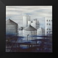 thumbnail image 2 of Atelier B Art Studio 20x20 Black Modern Framed Museum Art Print Titled - GRAY CITY WITH BLUE CLOUDS, 2 of 5
