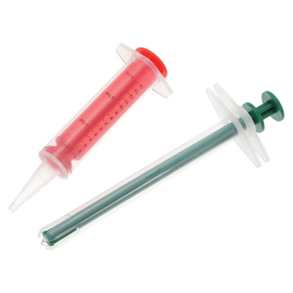 Dispensador de pastillas para gatos Unique Bargains, pistola dispensadora de pastillas para mascotas, herramienta de alimentación de medicamentos para animales pequeños, rojo y verde