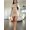 Beige, variant on Women's Asymmetrical Neck Long Sleeve Bodycon Mini Dress Ruched Party Clubwear