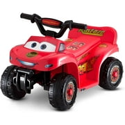 Kid Trax Toddler Disney Cars Quad Ride On Toy, Kids 1.5-3 Years Old, 6 Volt Battery and Charger Included, Max Weight 45 lbs, Lightning McQueen Red (KT1595AZ)
