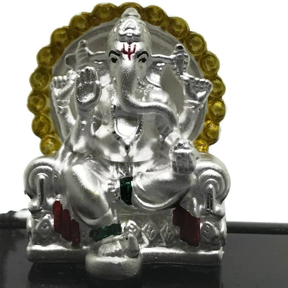 999 Pure Silver Ganesh / Ganpathi idol / Statue / Murti (Figurine #12B)