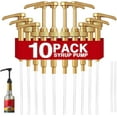 thumbnail image 2 of 10 Pcs Gold Coffee Syrup Pumps, Compatible with 25.4 Oz/750Ml Bottles, Great for Home & Coffee Bar Drinking Mixes, Tea, Beverage, Cocktails, 2 of 19