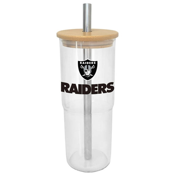 Las Vegas Raiders 24oz. Glass Tumbler