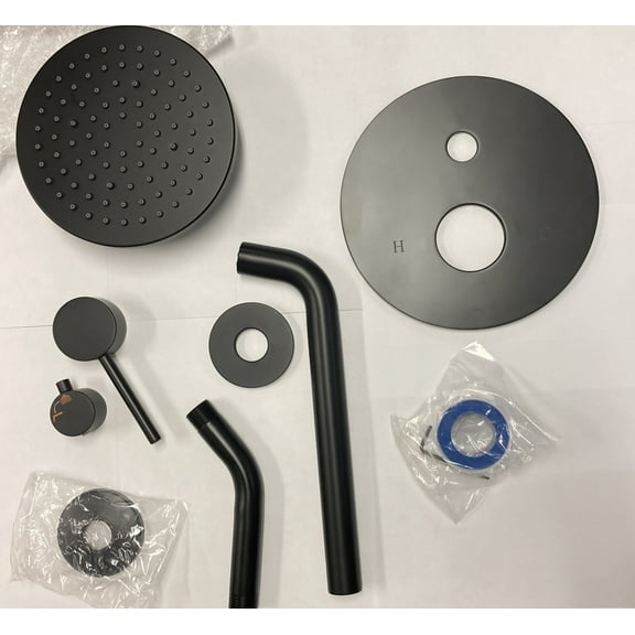 Tub Shower trim kit, no valve, Black - 6102-611-MB